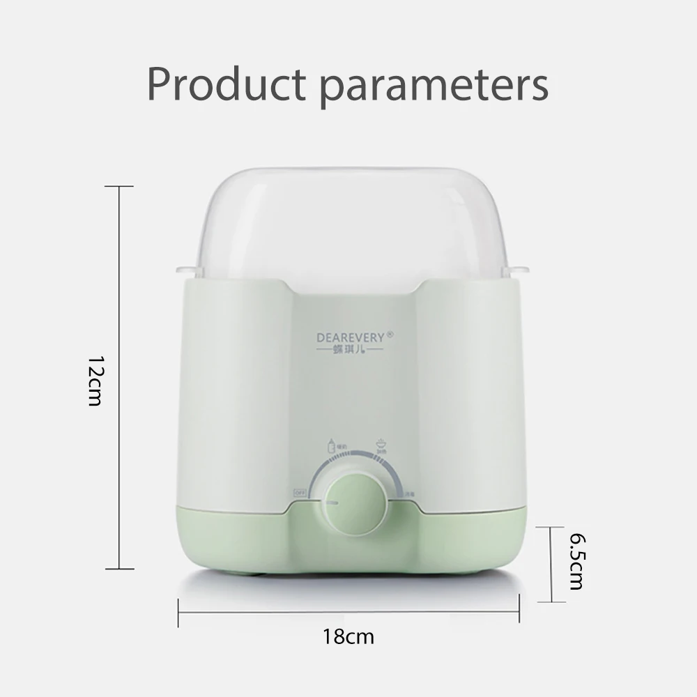 Baby Feeding Bottle Warmer Nursing Bottle Sterilizer Double Bottle Warmer Intelligent Thermostat fast warm milk & sterilizer