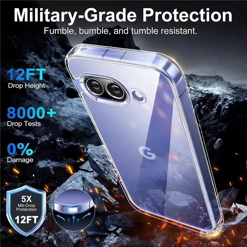 Durable Shockproof TPU Silicone Transparent Phone Case