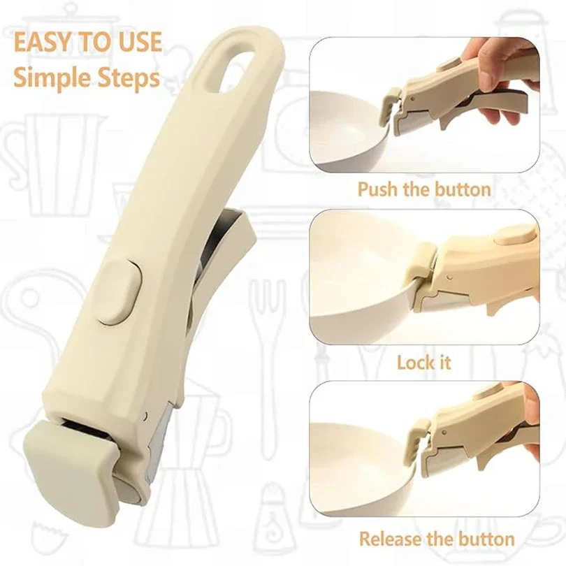Detachable Tableware Replacement Clip Handle Removable Anti-Scalding Pan Pot Handle for All Cookware DONNOR Kitchen Accessories