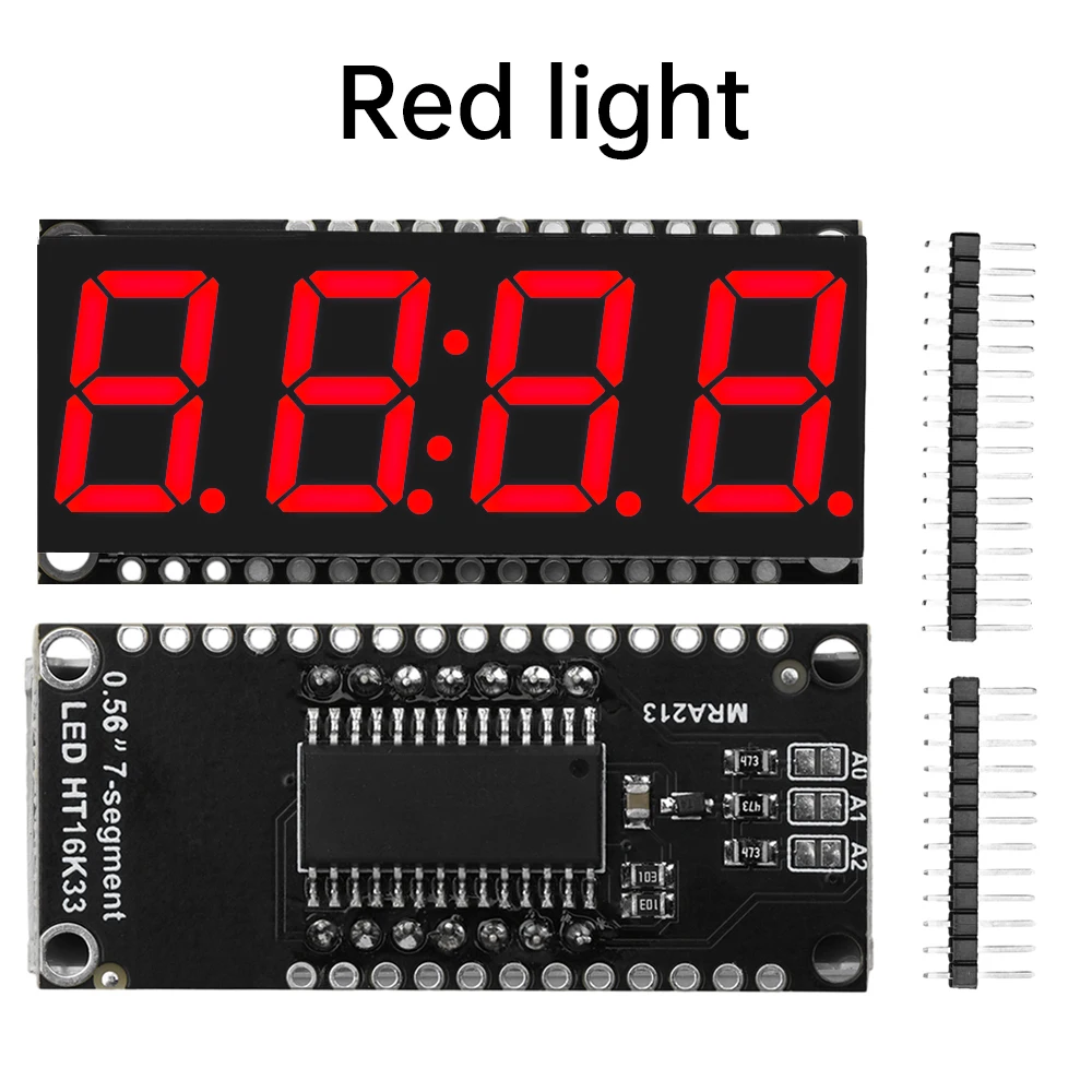 6 Display LED 4 Cifre 7 Segmenti Con Controller I2C - Per Arduino E Progetti Elettronici - Foto 8