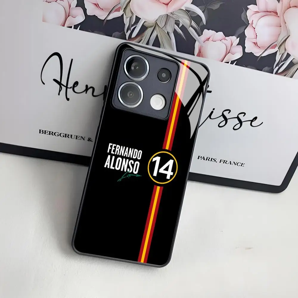 F1 Racing Fernando Alonso Premium Glass Phone Case