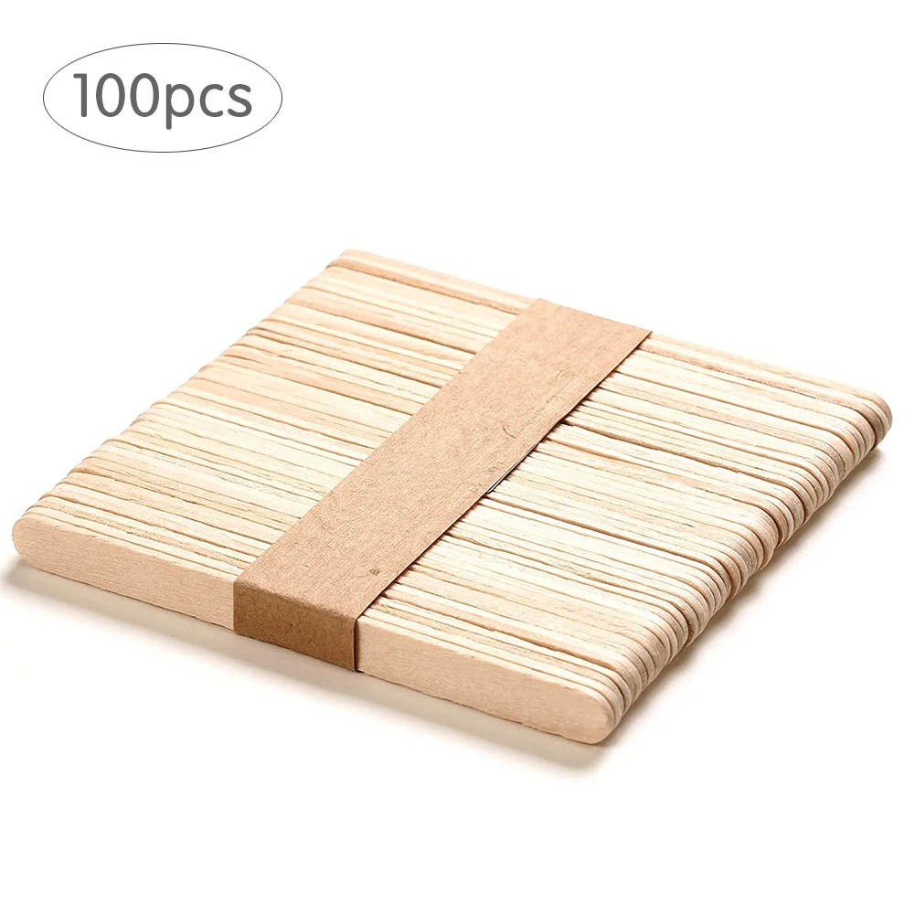 50/100 pz bastoncini per la depilazione del corpo in legno ceretta di cera  bastoncini usa e getta donna articoli da toeletta legno lingua  abbassalingua spatola strumenti di bellezza - AliExpress