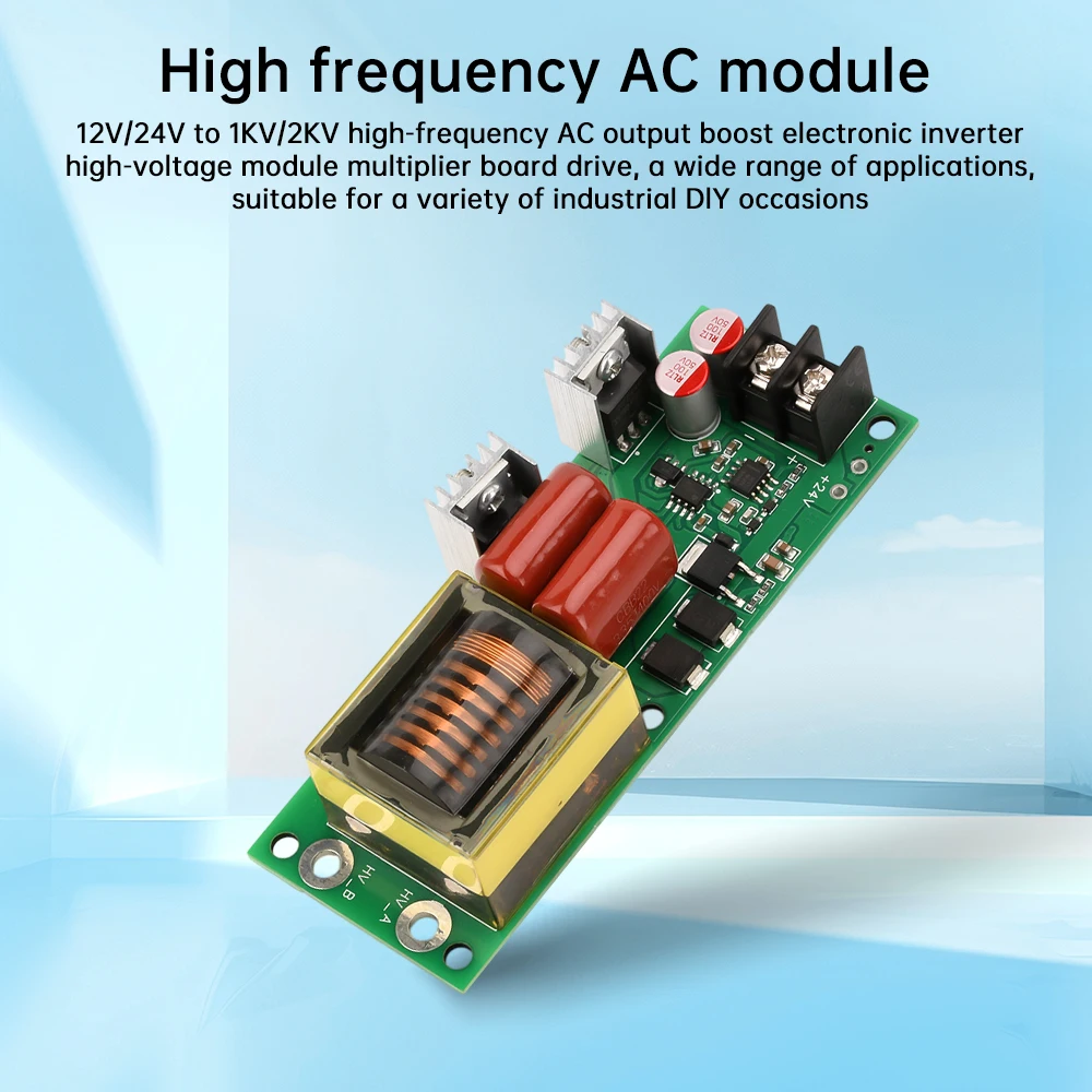 12V/24V To 1KV/2KV High-voltage Generator Module High Frequency AC Output Electronic Inverter Physics Ignition Module