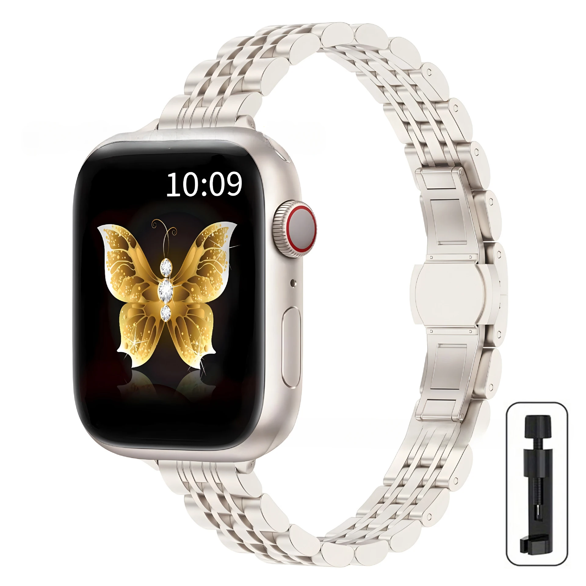 ตัวเลือกสินค้า สายนาฬิกาสแตนเลส 41-46 มม. สำหรับ Apple Watch รุ่น Ultra 2 และ Series 10-3
