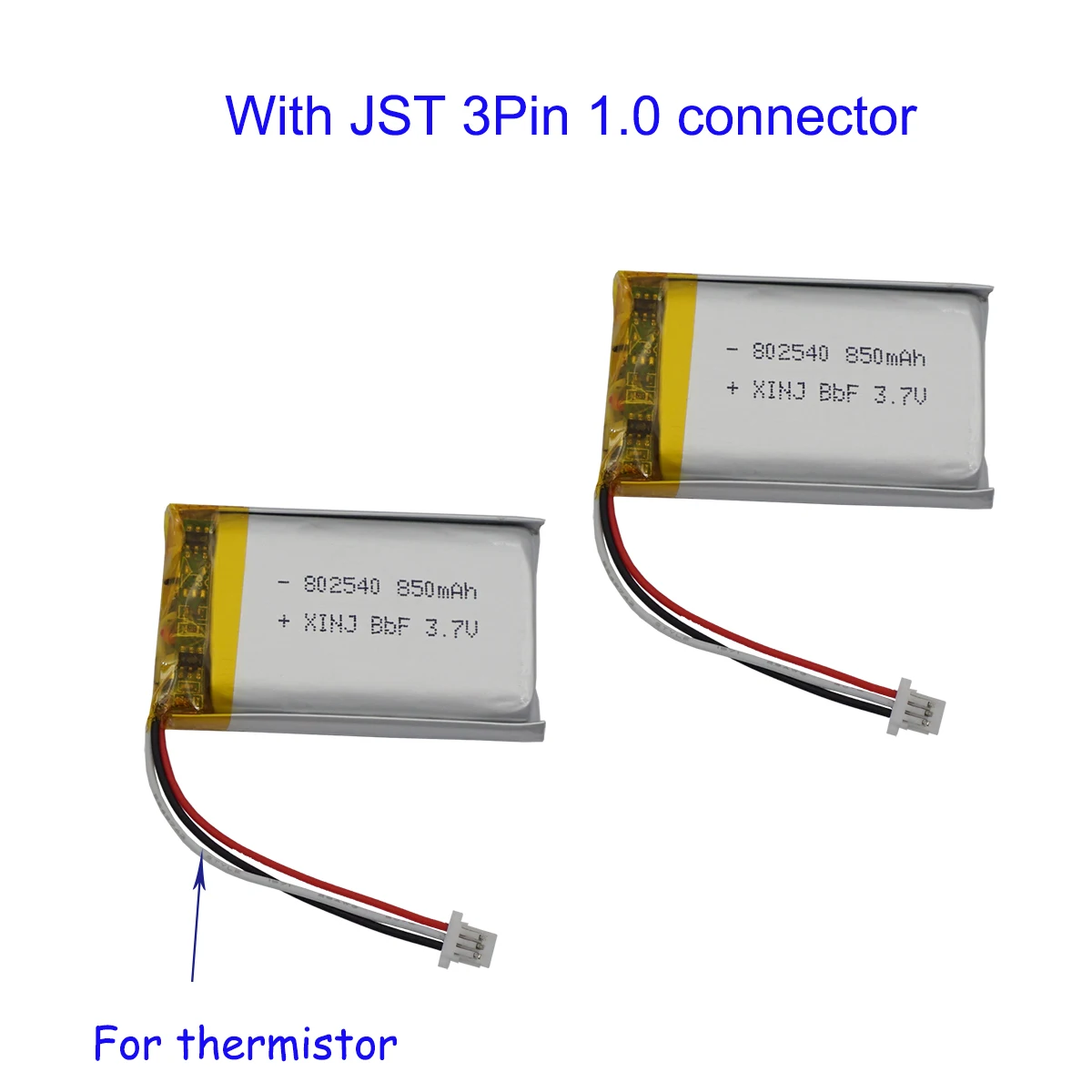 Lipo Battery 802540 Battery 3 Wires Li Lipo Battery 3pin Battery