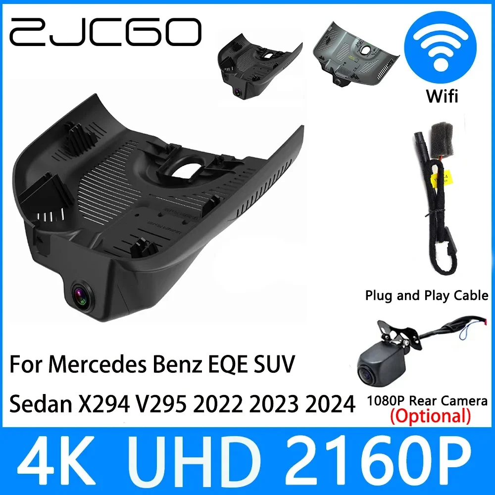 

ZJCGO Dash Cam 4K UHD 2160P Car Video Recorder DVR Night Vision for Mercedes Benz EQE SUV Sedan X294 V295 2022 2023 2024