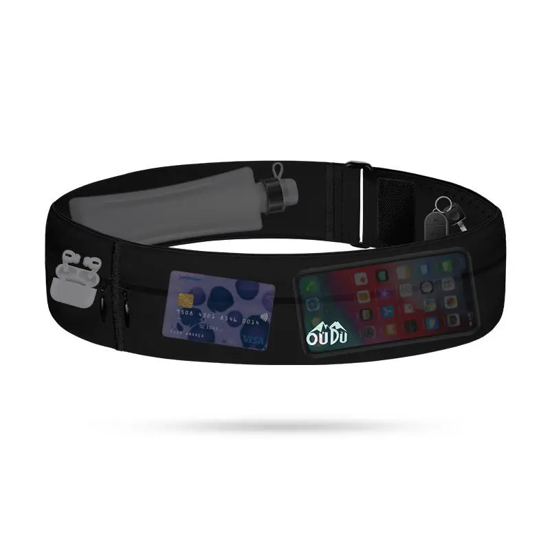 Running Waist Bag Marathon Waist Pack Outdoor Sports Hiking Cycling Mobile Phone Fanny Pack Gym Fitness Water Bottle Belt Pouch 6