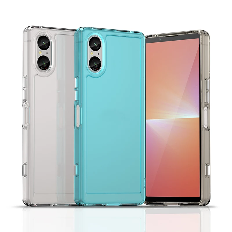 Shockproof Candy Silicone Bumper Phone Case - Durable Protective Cover