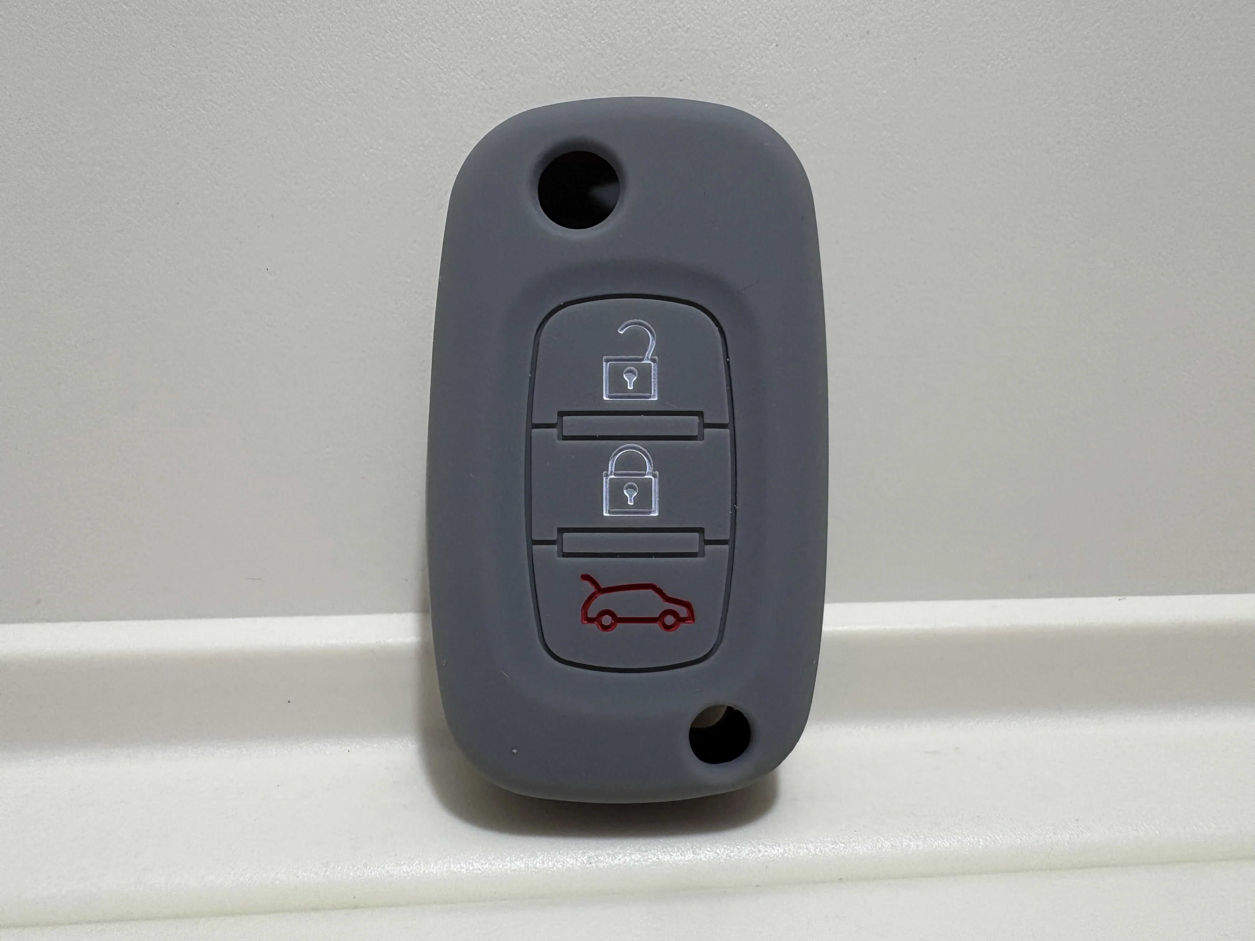 Silicone Rubber 3-Button Car Key Case Cover