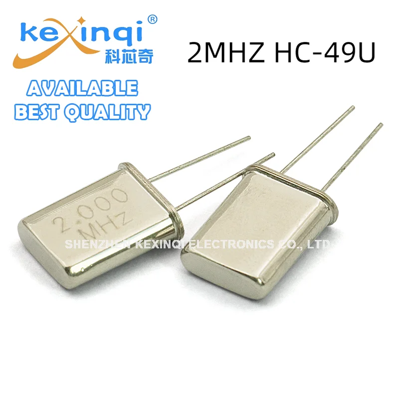 5PCS Crystal Oscillator 2M DIP 2Pin 2MHZ HC-49U Quartz Crystal Passive Oscillator Crystal Oscillator Quartz Resonator