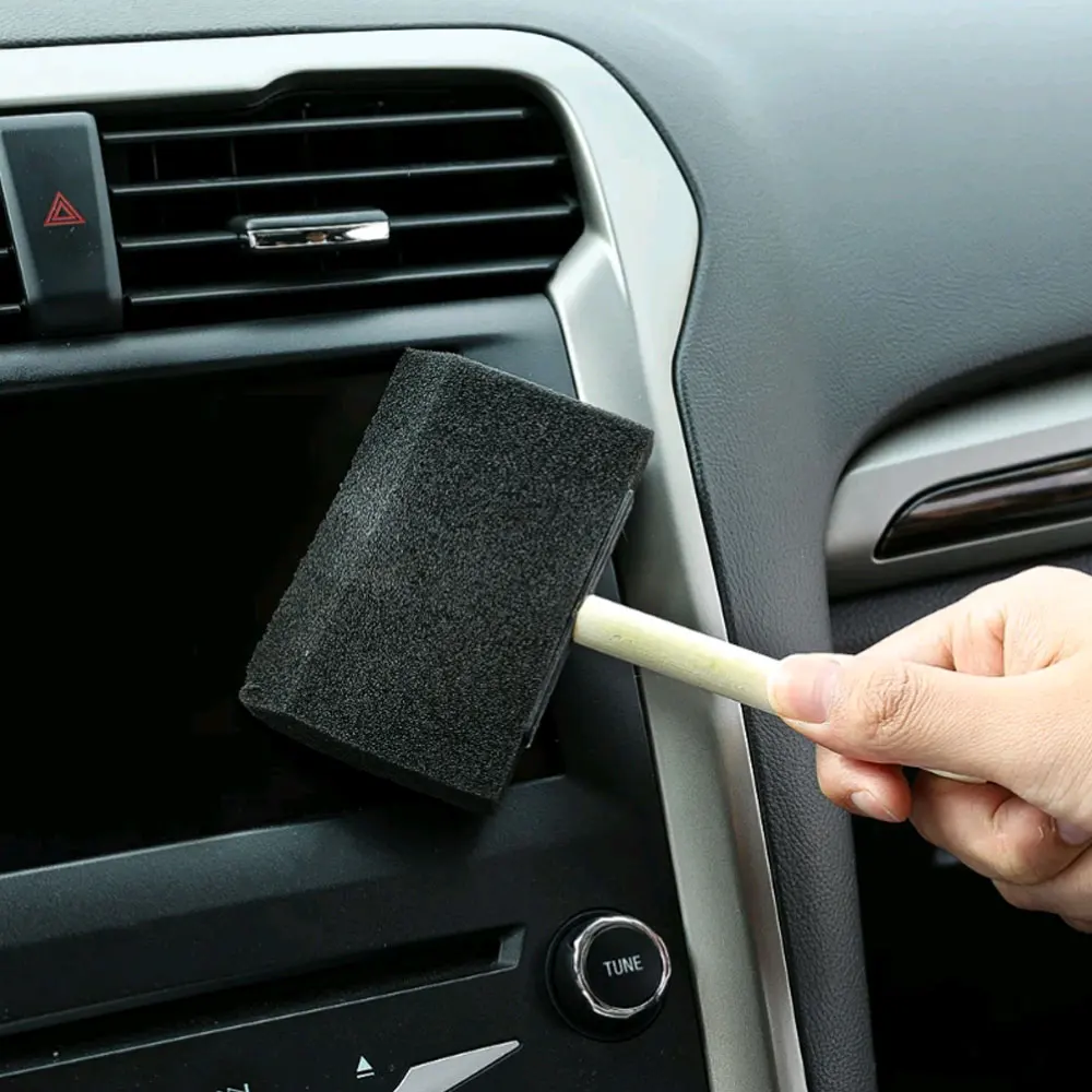 

5pcs Auto Cleaning Tools Car Interior Air Vent Brush Car Air Conditioning Grille Dust Removal Sponge Brushes Car Detailing Clean