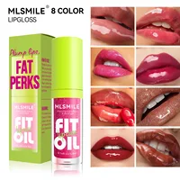 MLSMILE 8 Color Lip Gloss Lip Oil Lip Glaze Moisturizing Mirror Long-lasting Pearl Beep Lip Enhancement Lip Balm Clear Lip Oil 1