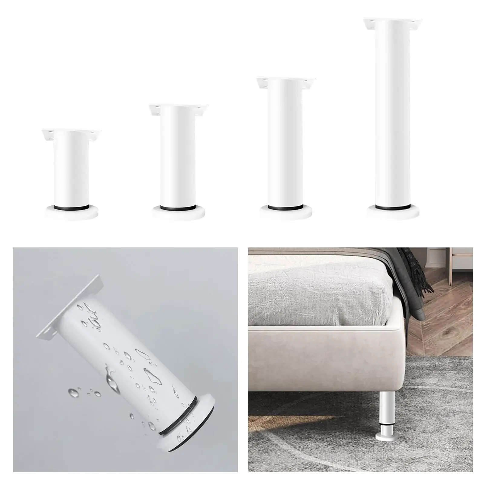 Furniture Legs Sturdy Bed Center Frame Support Leg Bed Supports Legs for Cabinets Coffee Tables Shelves Wardrobes TV Cabinets