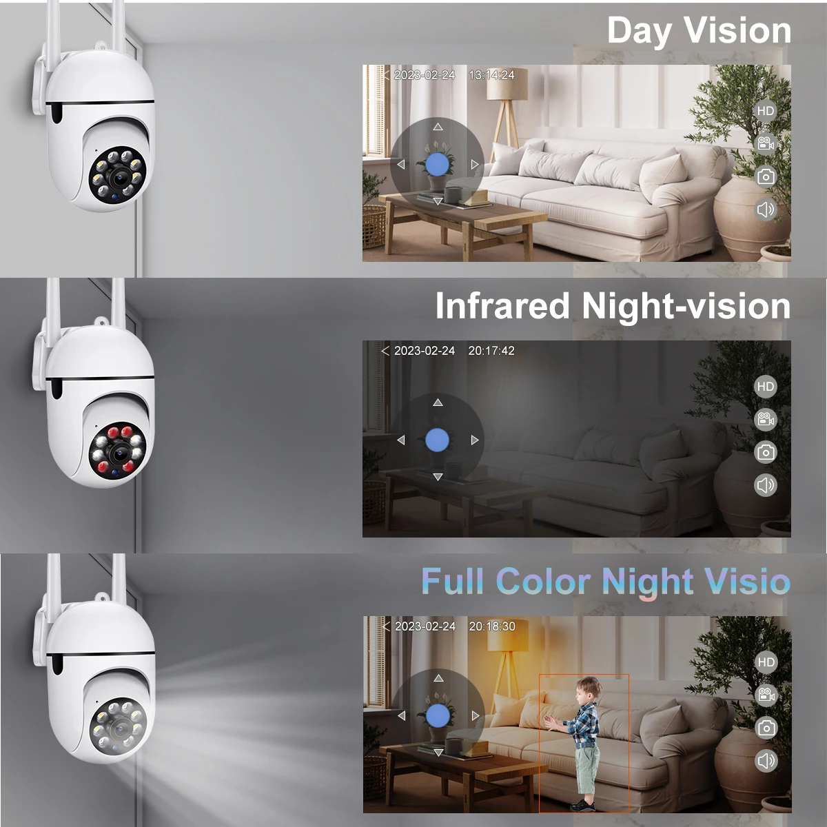 Wireless Security Camera System Outdoor Home 5G Wifi Night Vision Cam 1080P  HD