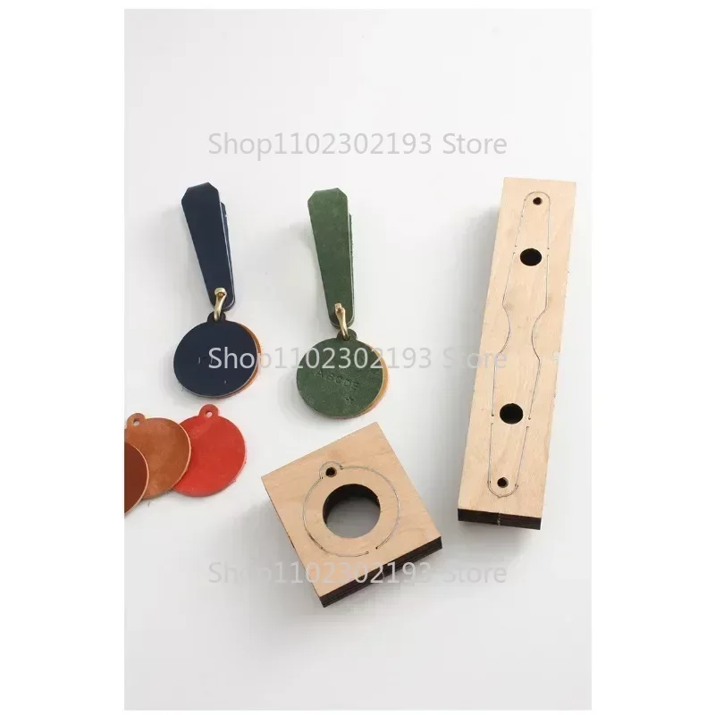 Leather craft DIY key chain Steel blade die cut Steel punch tool Pendant cutting mold Wood dies cutter template Leather crafts