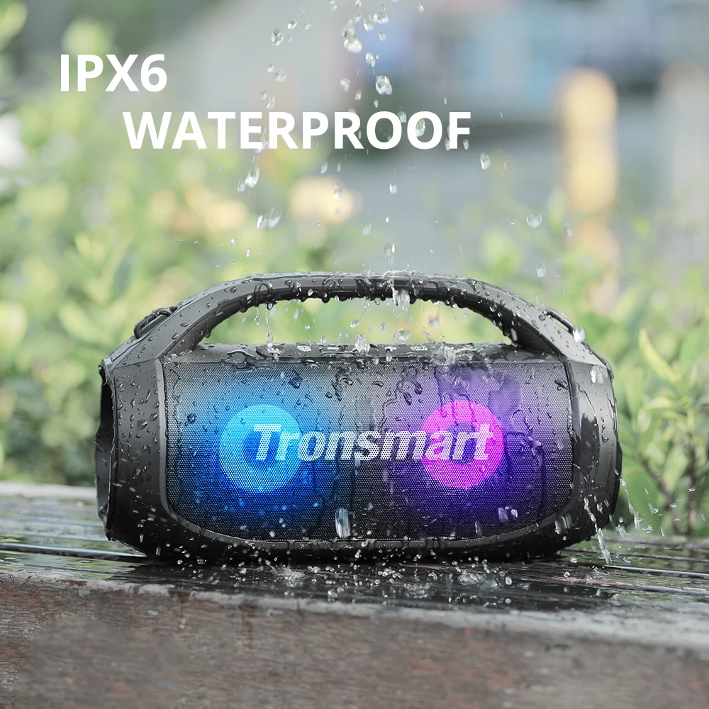 Parlante Bluetooth Tronsmart Bang Se Ipx6 Led Ultra Portatil Color Negro