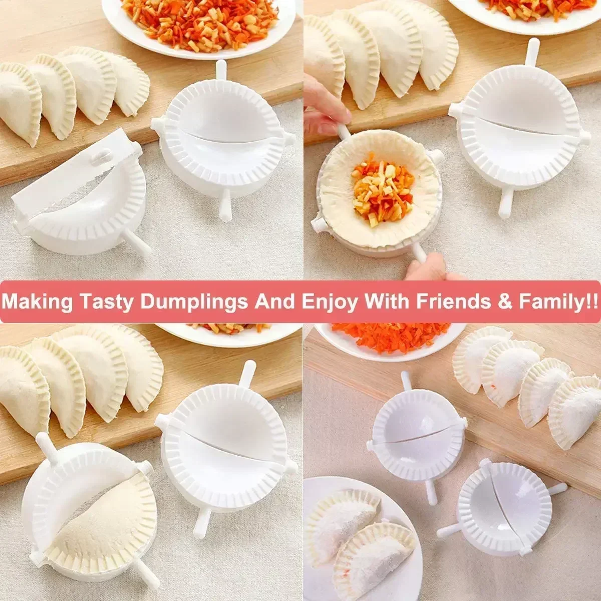 1pcs dumpling maker tool Dumpling Maker Dumpling Tool Dough Press Mold Meat Pie Cutter for Ravioli Calzones Empanada Turnover Pierogi Gyoza