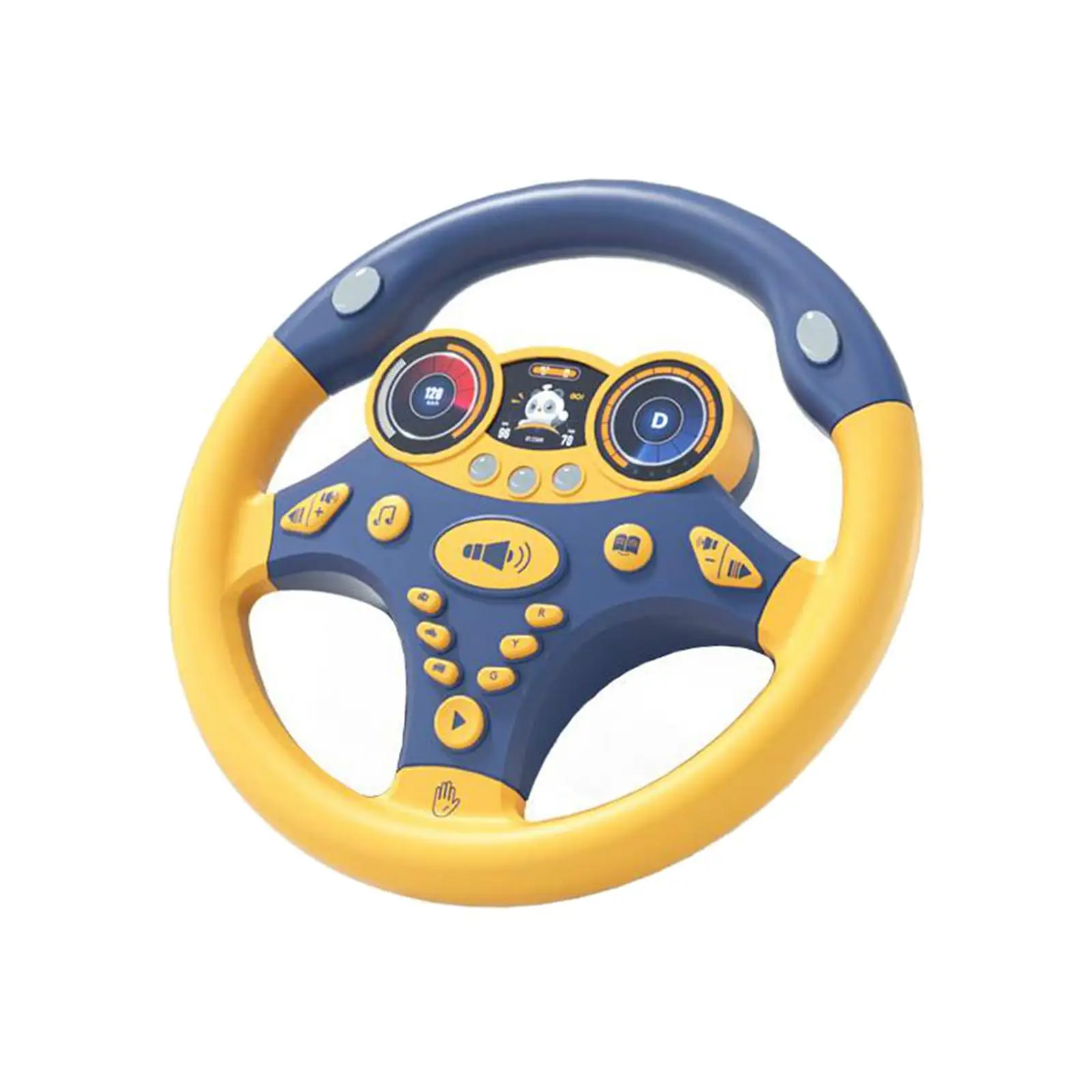 Multifunctional Electric Steering Wheel Toy Educational Sounding Toy Portable