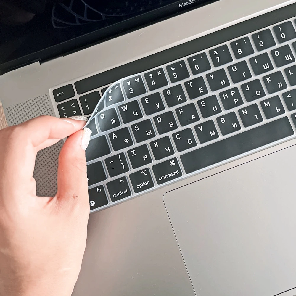 Russian Eua Soft Silicone Teclado Capa Protetor de Pele para Macbook Pro Air 13 15 14 16 m1 A2337 A2442a2681a2338a2159 ue Eua