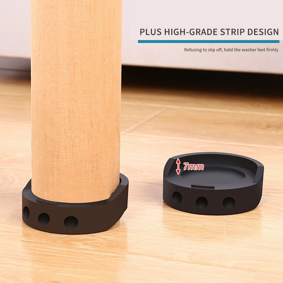 4/8Pcs Anti Vibration Pads Rubber Stabilizer Mat Washer and Dryer Shock and Noise Cancelling Mat Multi-purpose Furniture Leg Pad