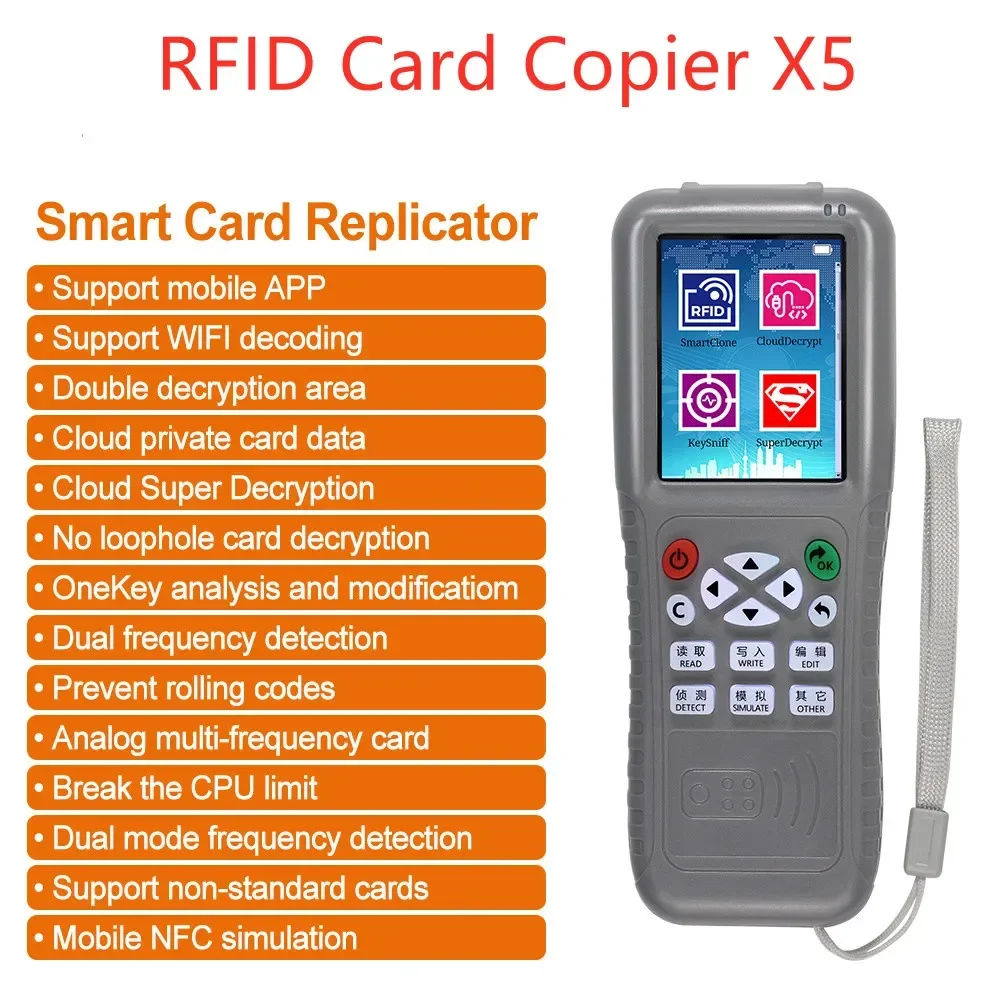 

Дубликатор RFID с поддержкой Wi-Fi, 125 кГц, 13,56 МГц