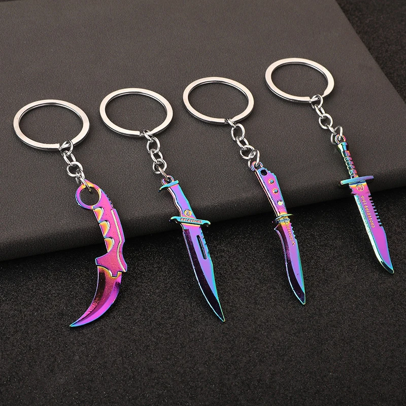 

Metal Claw Knife Key Chain Colorful Tactical Dagger Keychain Bag Backpack Pendant Men Key Ring Military Enthusiast Gift