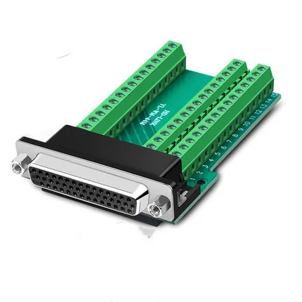 Linha Macho Fêmea Conector para Terminal Adaptador D-sub Conversor 44 Pinos Plug Terminal Placa Módulo de Sinal Peças Db44 44pin - Imagem 2