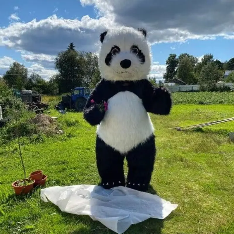 Mascot Costume Birthday Party Supplies Giant Plush Polar Bear Inflatable Mascot Costume Carnival Activity Show Cartoon Martha Bear Birthday Party Role Play Props
