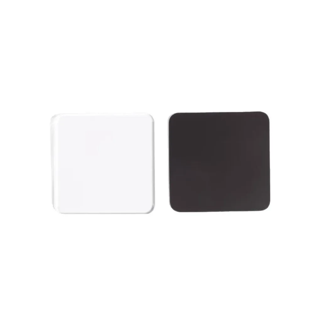 5pcs 크리 에이 티브 DIY 수제 냉장고 자석 자체 접착 투명 아크릴 냉장고 자석 사각형 라운드 DIY 공예 세트 홈