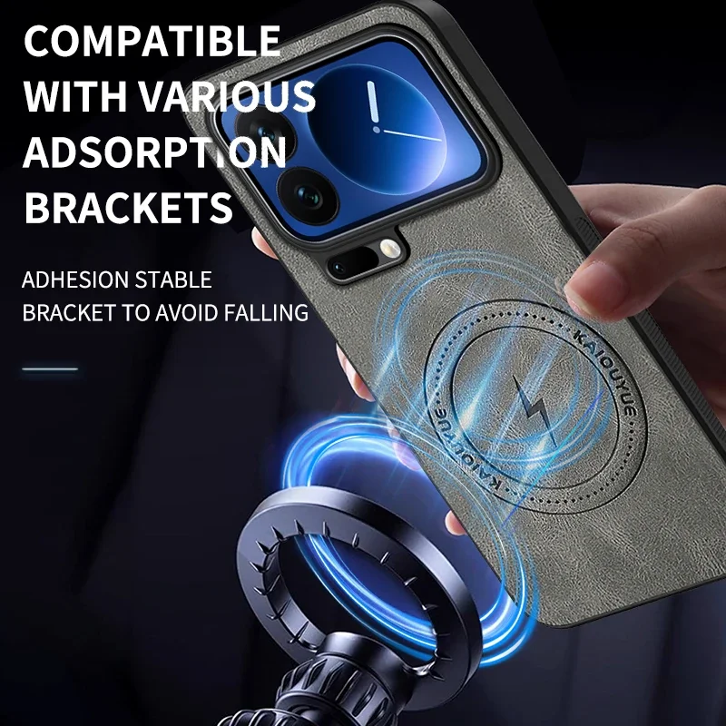 Luxury Leather Phone Case with Soft-Touch Feel and Wireless Charging Compatibility