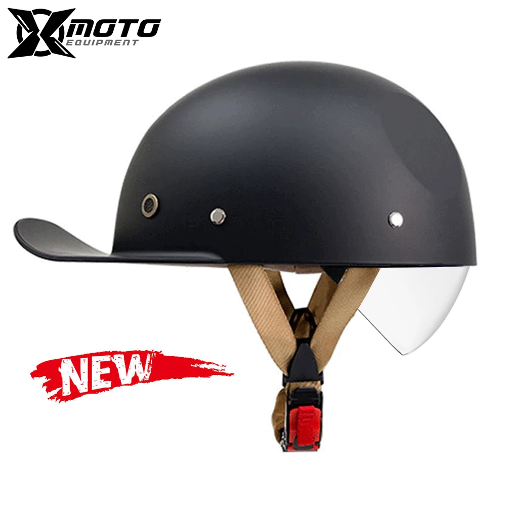 LHBM Casco Gorra De BéIsbol Half-Helmet,Medio Casco De Motocicleta, image size:1000x1000
