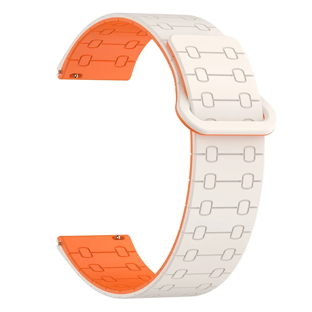 Enhanced Magnetic Silicone Loop Watch Strap - 22mm Band with Suunto Compatibility Removed