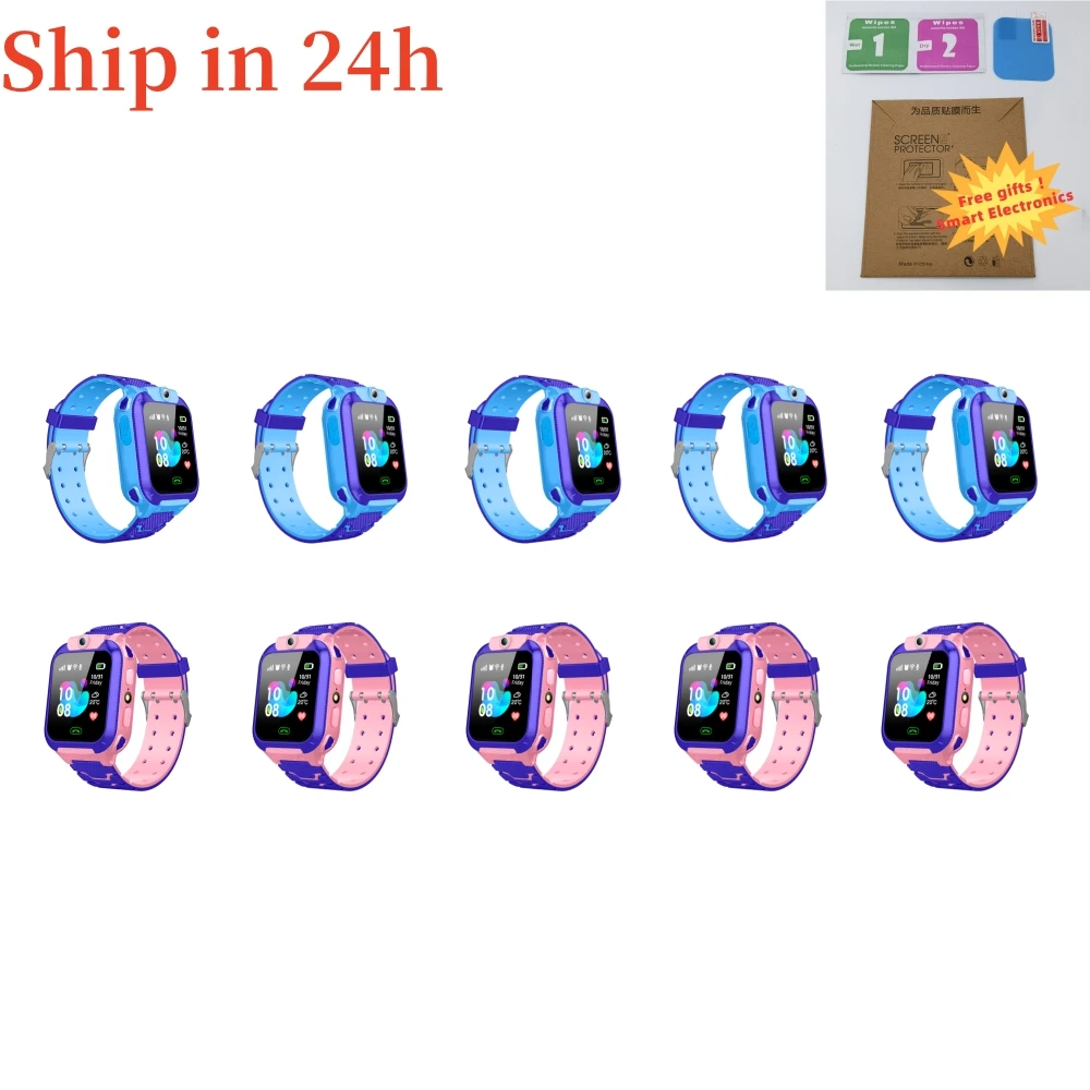 

Wholesale Dropshipping Kids Smart Watch For Children Real Time Positioning Sim Card SOS Phone Call Footprint Track Q12 Q19 10pcs