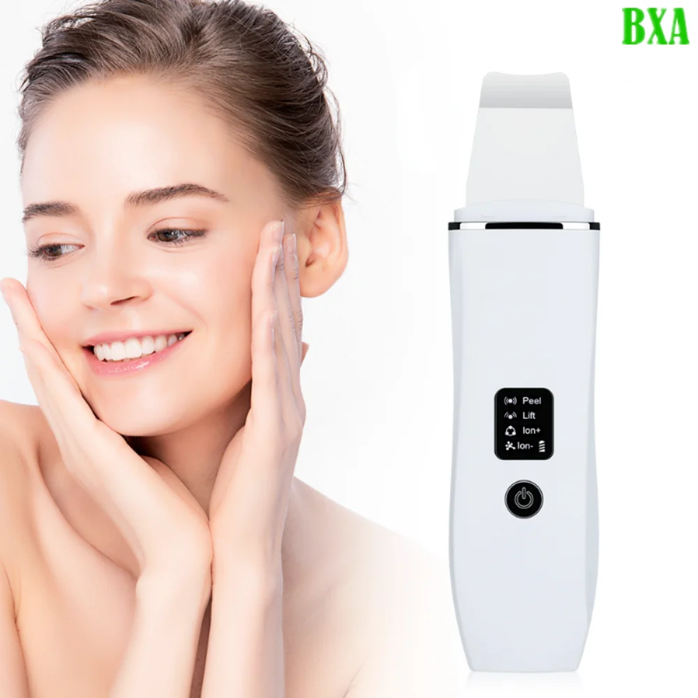 

Face Deep Cleansing Facial Lifting EMS Ultrasonic Skin Scrubber C3 Peeling Shovel EMS Microcurrent Acne Blackhead Remover