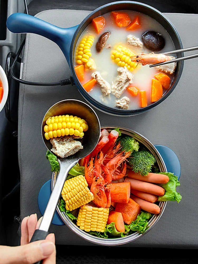 Vehicle-mounted electric wok 24v truck-specific multi-functional electric cooker stir-fries, noodles and stew  rice cooker 3