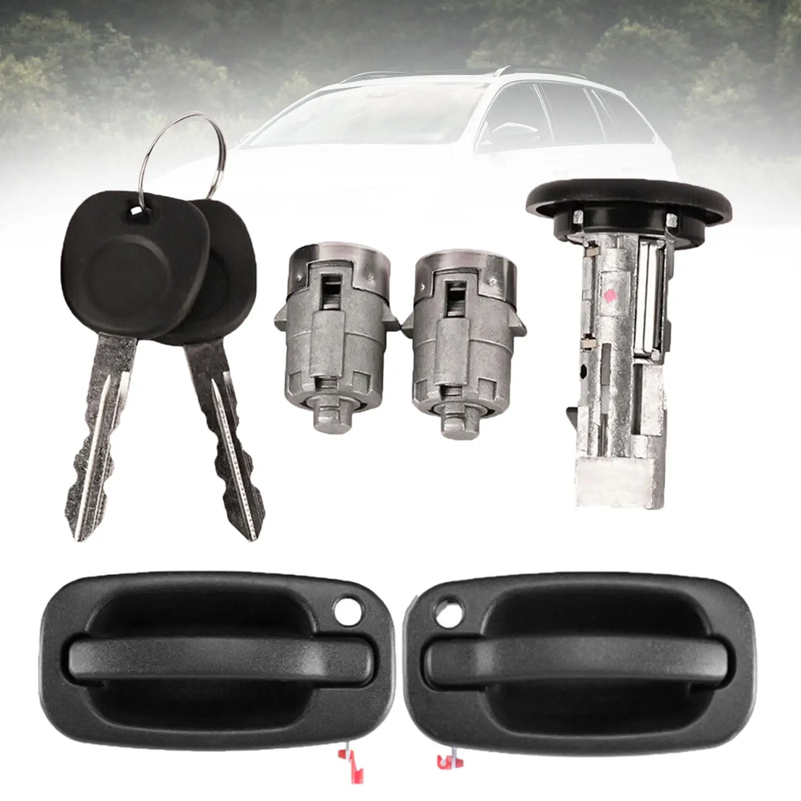 15298924 with Door Handle Car Accessories Spare Parts Car Ignition Switch 15034986R for 1500 2500 1999-2006
