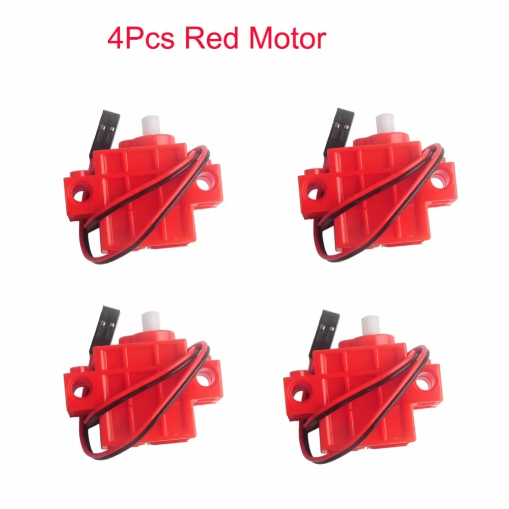 Drive Motor 4Pcs Red Gear Motor for Geek Servo for micro:bit Robotbit LEGOed Smart Car Makecode Kids Eduction MB0007