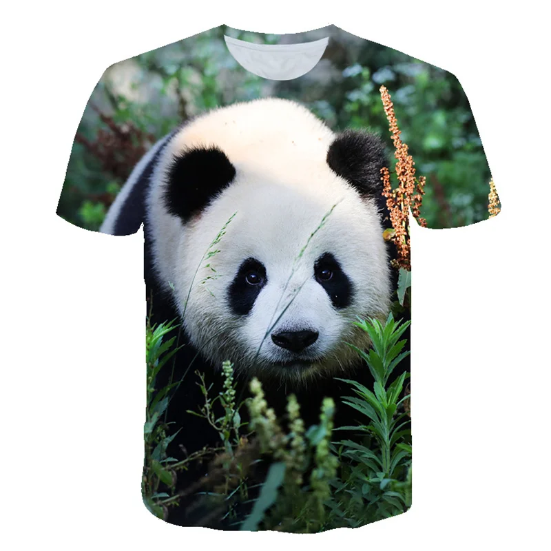 Cotton Panda 3D Print T Shirt for Men and Women