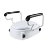 6" Elongated Raised Toilet Seat for Elderly and Handicap Elevated Slow Close Toilet Seat Never Loosen 2