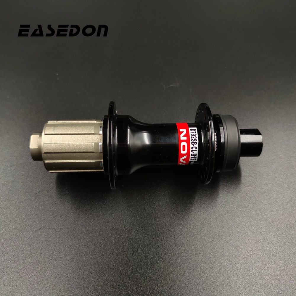 EASEDON Rear Hub D792SB CL B12, Novatec Boost Center Lock Thru Axle 148x12mm MTB Disc Brake Drum 28H 32H Freehub HG 9 10 11S XD XDR 12S
