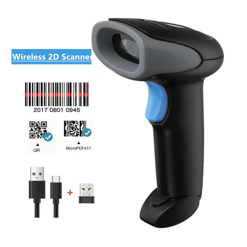 document scanner Eyoyo EY-019 Wireless 1D 2D QR Barcode scanner 2.4G Dongle Wireless USB Wired DataMatrix PDF417 Maxicode Reader Screen Scan fast scanner Scanners