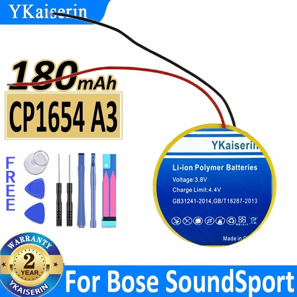 

Аккумуляторная батарея ykaisсеребрина 180 мАч для Bose SoundSport Wireless,soundsport Pulse Bateria