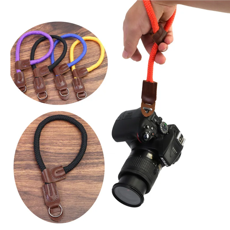 Anti-lost Camera Wrist Strap Durable Parachute Rope Hand Quick Release Portable Gift Lanyard Adjustable Outdoor Accessories 1pc silicone bluetooth earphone cable rope anti lost strap for airpods 3 4 5 earphones strap cord holder earhook accessories