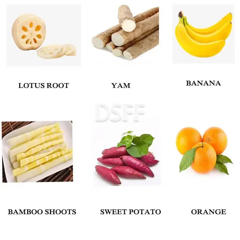 Potato Chip Slicer, Apple Slicer, Sweet Potato, Cassava, Carrot, Banana, Banana Cutting Machine 6