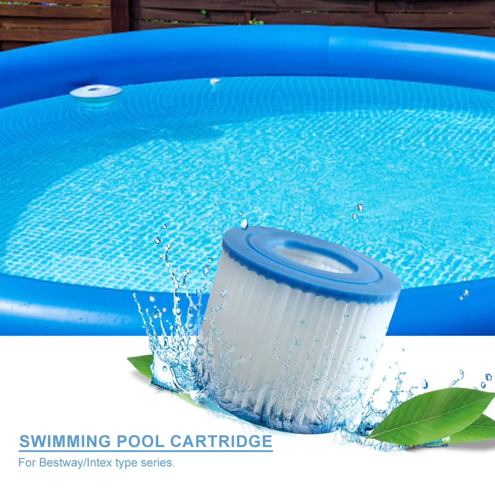 Type VI Hot Tub Filter Pool Filter Replacement Soft Rubber Ends SPA Replacement Reusable Pool for Intex