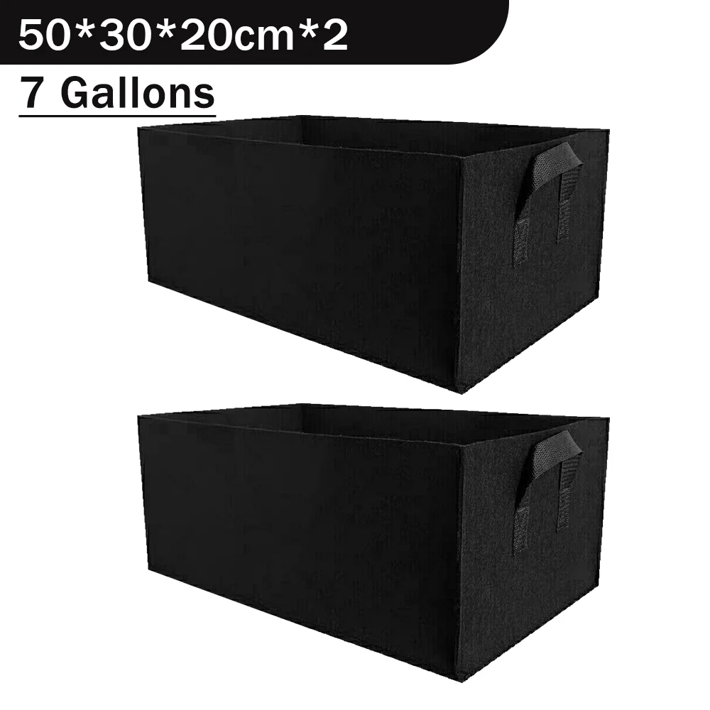 2 Black 7Gallons