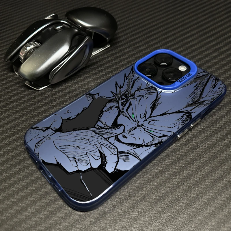 thumbnail image 1 of Comics d-dragon Ball Saiyan para Apple iPhone 15 14 13 12 11 XS XR X Pro Max Plus funda de teléfono colorida plateada, 1 of 5
