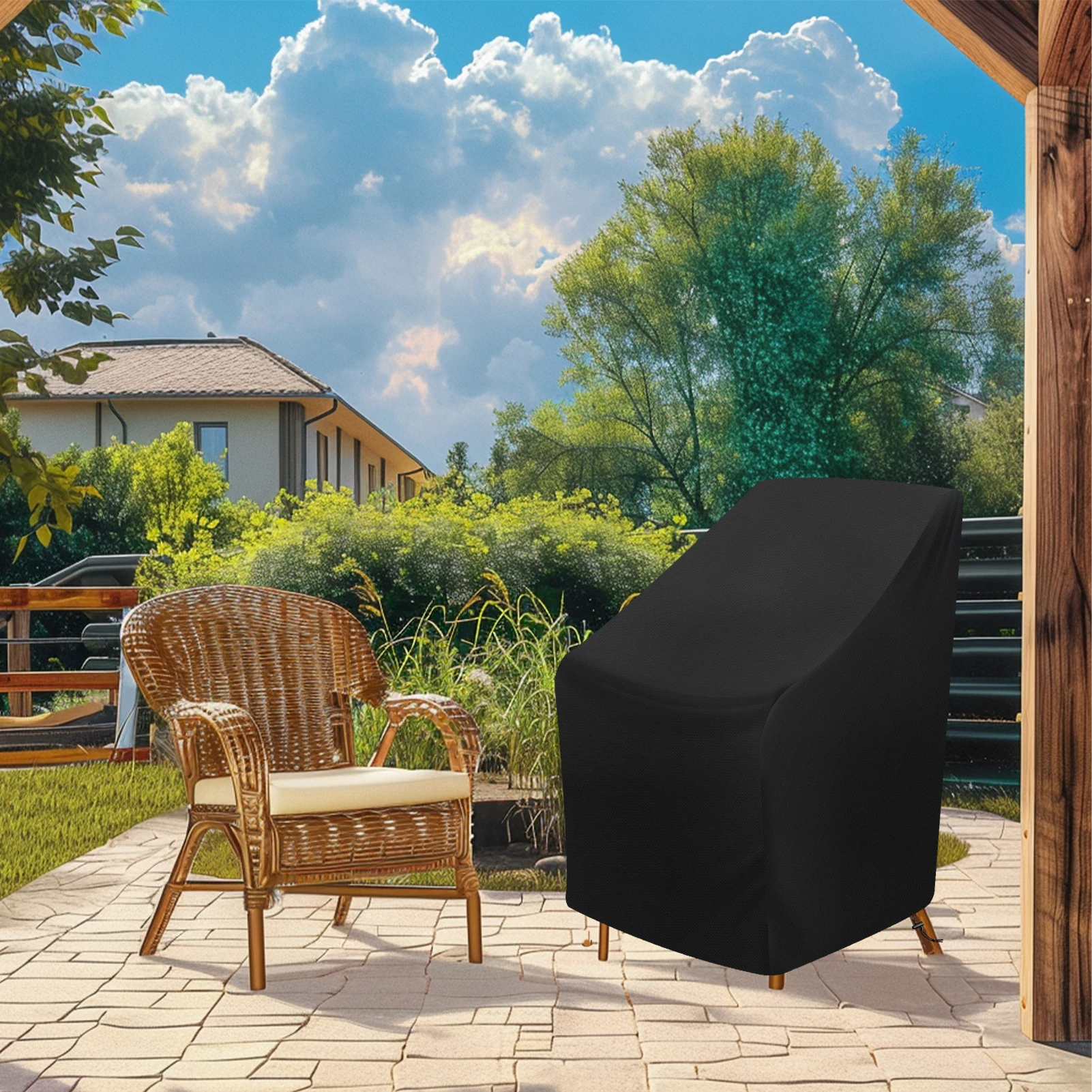 Durable Waterproof Outdoor Patio Lounge Chair Cover - Dustproof and Weather-Resistant Protection