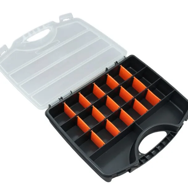 Plastic Tool Parts Box Storage Screw Box Tool Classification Electronic Drill Bit Accessories Thickened Grid Box