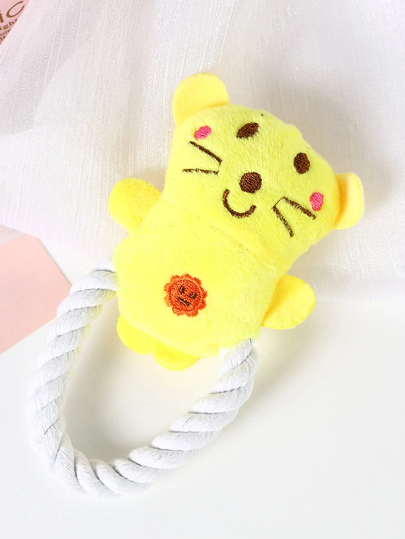 1pc-Pet Companion Plush Toys, Dog Interactive Toys Bite Toys - Random Colors